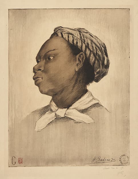 Laure, after Eva Gonzalès, by Henri Charles Guérard
