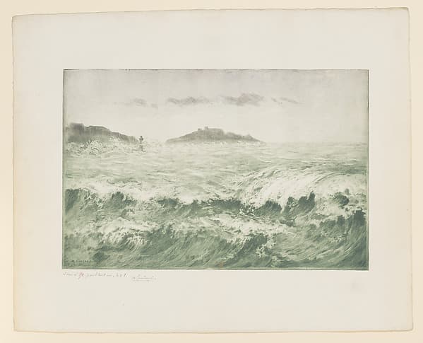 La Vague, Marseille, ou le Mistral, Marseille (The Wave or the Mistral, Marseille), by Henri Charles Guérard