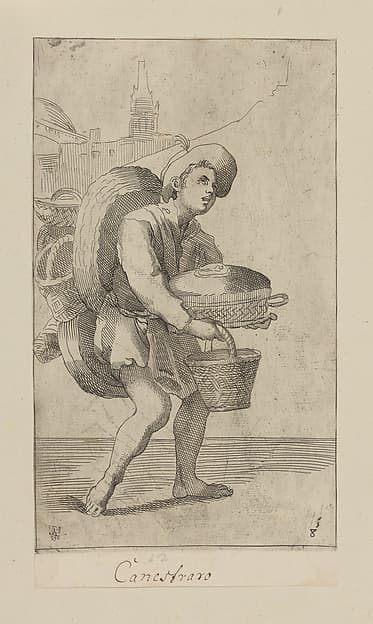 Plate 8: Vendor of baskets, by Simon Guillain II