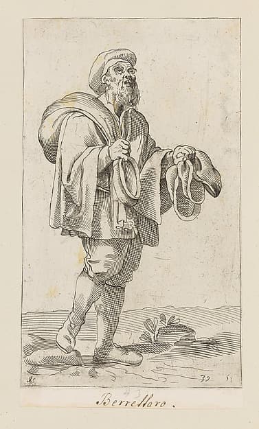 Plate 39: Vendor of Caps, by Simon Guillain II