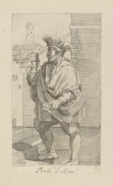 Plate 63: Postman, by Simon Guillain II