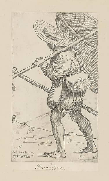 Plate 67: Fisherman, by Simon Guillain II