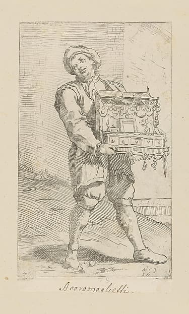 Plate 71: Trinket vendor, by Simon Guillain II