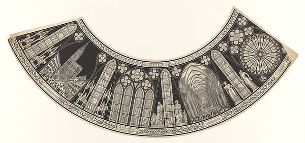 Views of Strasbourg Cathedral and Designs of the Windows, by M. Grieshaber
