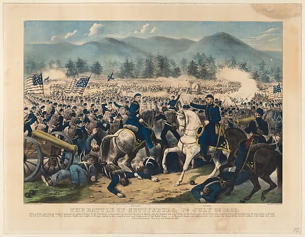 The Battle of Gettysburg, Pa., July 3rd, 1863, by Currier & Ives