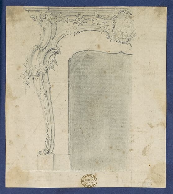 Chimneypiece, in Chippendale Drawings, Vol. I, by Thomas Chippendale