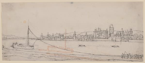 View of Lahnstein on the River Rhine, by Wenceslaus Hollar