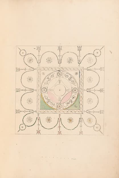 Drawings for Ceilings and Wall Elevations, by James Wyatt
