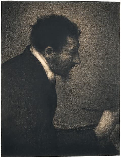 Aman-Jean (Portrait of Edmond François Aman-Jean), by Georges Seurat