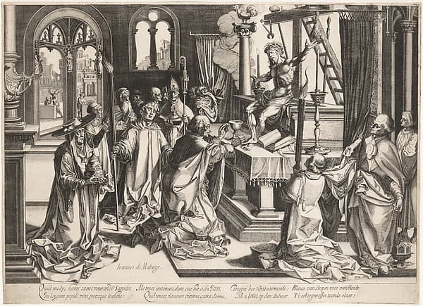 Mass of St. Gregory, by Simon Wynhoutsz Frisius