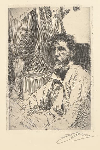 Augustus Saint Gaudens, by Anders Zorn