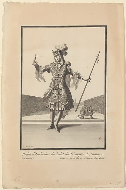 Costume of Endymion from the Ballet "Triumph of Love" (Habit d'Andimion du balet du 'Triomphe de l'amour), by Jean Berain