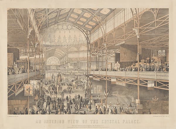 An Interior View of the New York Crystal Palace, by Charles Parsons