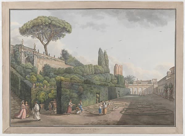 Garden of Palazzo Colonna, by Giovanni Volpato