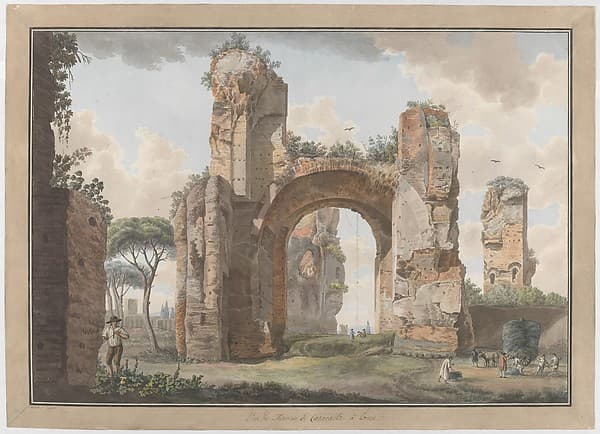 Interior of the Baths at Caracalla, by Giovanni Volpato