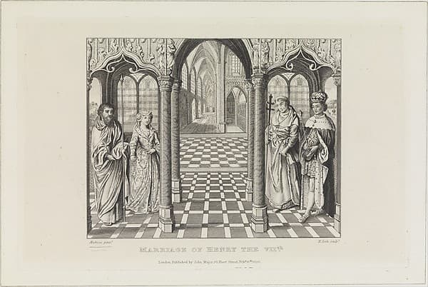 The Marriage of Henry the VIIth and Elizabeth of York, by Jan Gossart (called Mabuse)