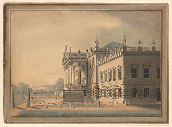 East Front of Wentworth Woodhouse, Yorkshire, by R. Blasson