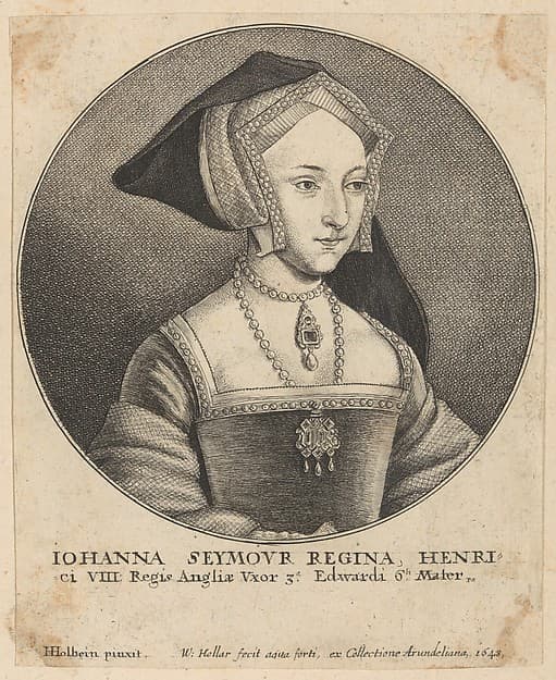 Iohanna Seymovr Regina Henri (Jane Seynour, Queen of Henry VIII), by Wenceslaus Hollar