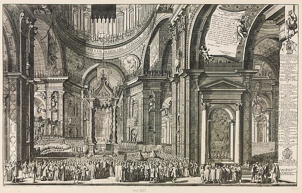 Canonization of Five Cardinals in Saint Peter's Basilica, Rome, by Giuseppe Tiburtio Vergelli