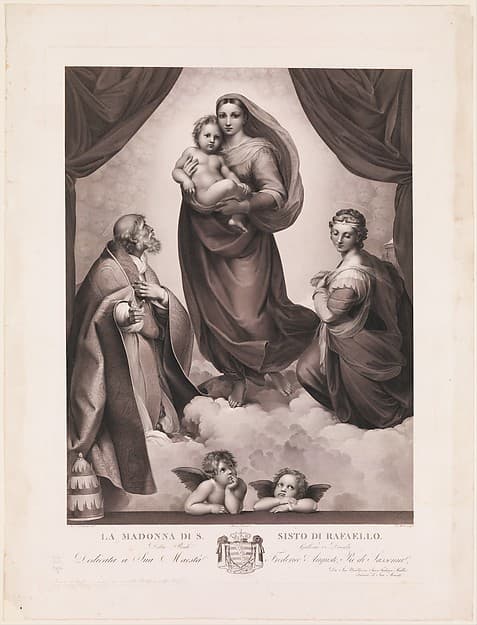The Sistine Madonna, by Johann Friedrich Wilhelm Müller