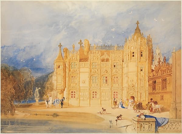 The Abbatial House, Abbey of St. Ouen, Rouen, by John Sell Cotman