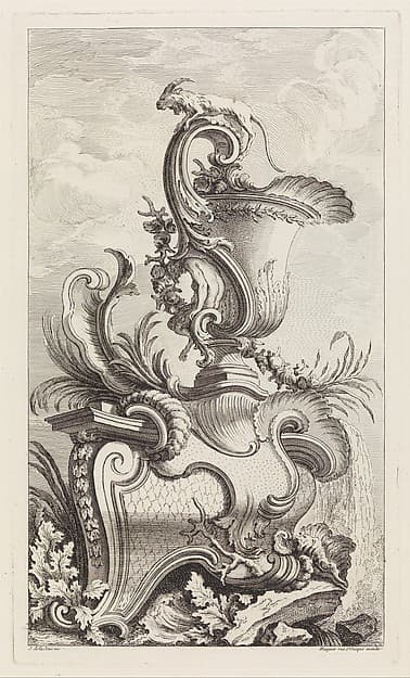 Plate from Book of Vases, by Jacques de La Joue the Younger