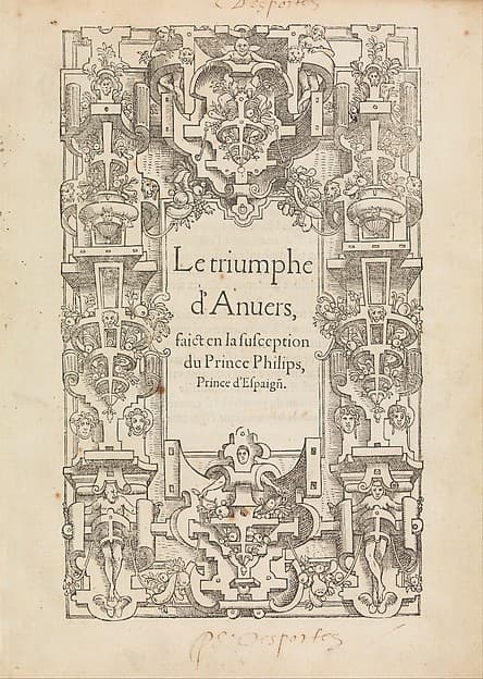 Le triomphe d'Anvers faict en la susception du Prince Philips, Prince d'Espaign[e], by Pieter Coecke van Aelst