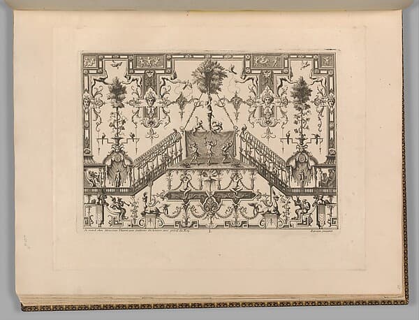 Plate, page 65 from "Ornament Designs Invented by J. Berain", by Jean Berain