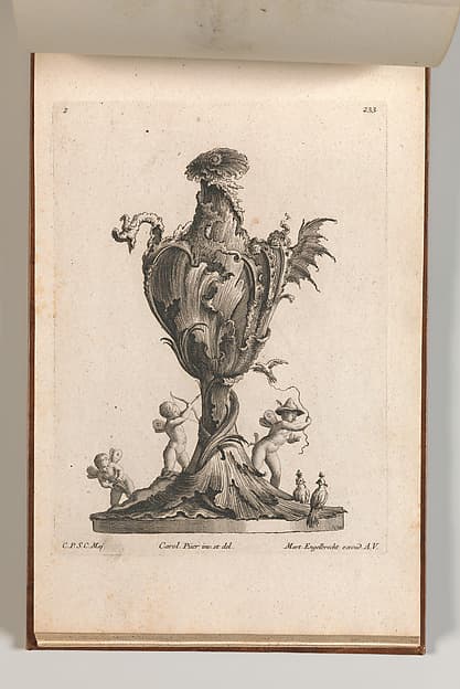 Design for a large Vase or Ewer representing Air, plate 2 from "Neu inventierte Vasi auf die neueste manier", by Jacob Gottlieb Thelot