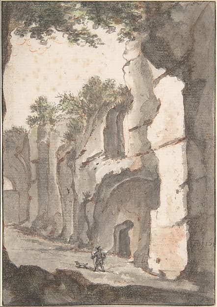Roman View, by Bartholomeus Breenbergh