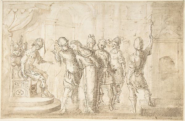 Christ Brought Before Pontius Pilate, by Anonymous, Spanish, School of Seville, 17th century
