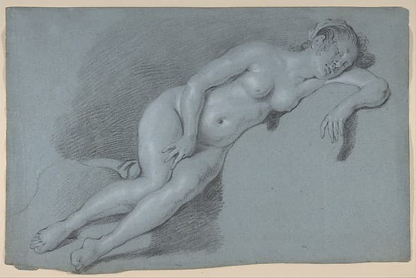 Reclining Female Nude, by Govert Flinck