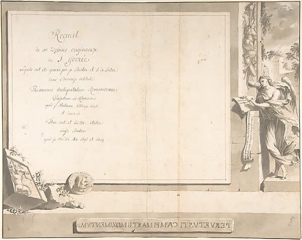 Frontispiece for "Thesaurus Antiquitatum Romanarum", by Jan Goeree
