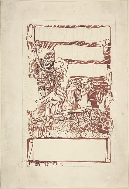 Design for Trade Card [The Sun Life Assurance Society], by Walter Crane