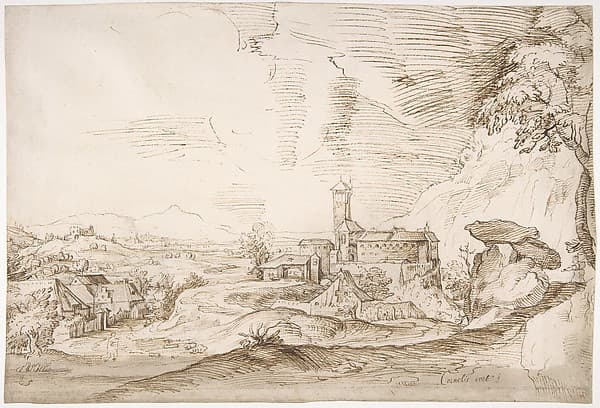 Italian Landscape, by Cornelis Cort