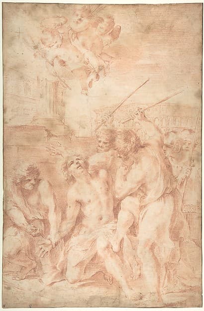Saint Sebastian Clubbed to Death, by Andrea Camassei