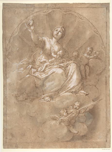 Allegorical Figure of Charity, by Marcantonio Franceschini
