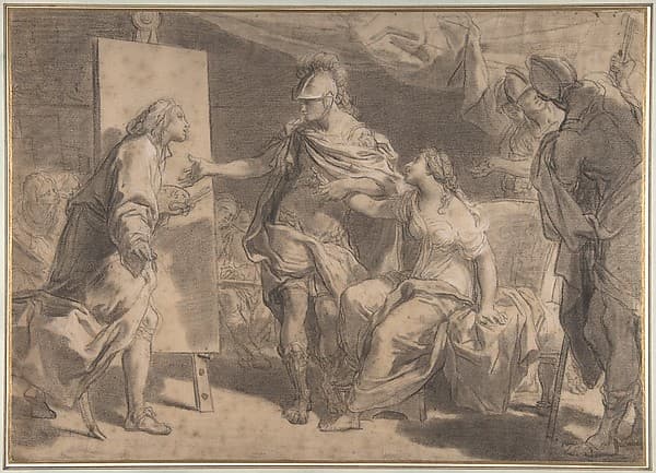 Alexander the Great Offering His Concubine Campaspe to the Painter Apelles, by Gaetano Gandolfi