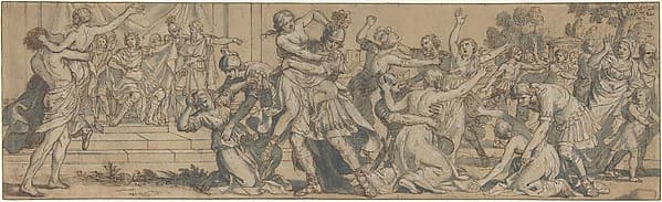The Rape of the Sabines, by Giacinto Gimignani