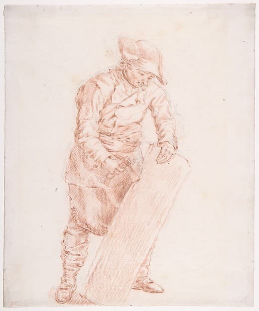 A Carpenter at Work, by Jan Josef Horemans the Elder