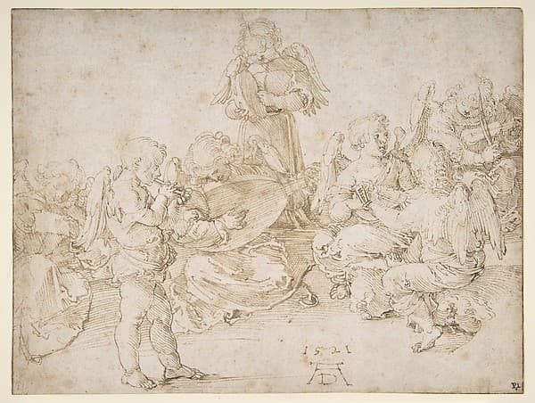 Music-Making Angels, by Albrecht Dürer