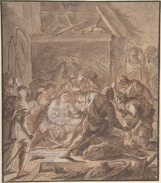 Adoration of the Shepards, by Johann Daniel Preissler