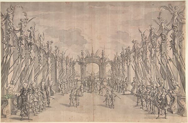 Triumphal Entry of King, by Anonymous, German, 17th century