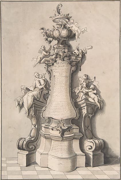 Tomb Design, by Ignaz Günther