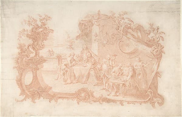 Game of Backgammon, by Johann Esaias Nilson