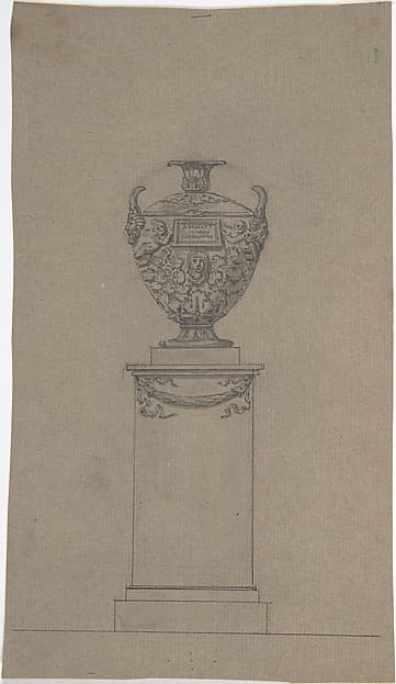 Design for a Tomb with an Urn, by Johann Gottfried Schadow