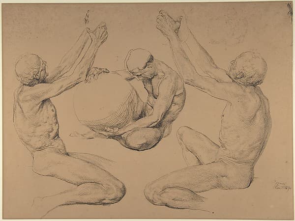 Sheet of studies for "Ex Libris Victor Graf von Rex", by Otto Greiner