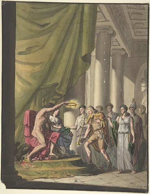 Allegory of Victory: Soldier Being Crowned by Laurels, by Franz von Hauslab the Younger