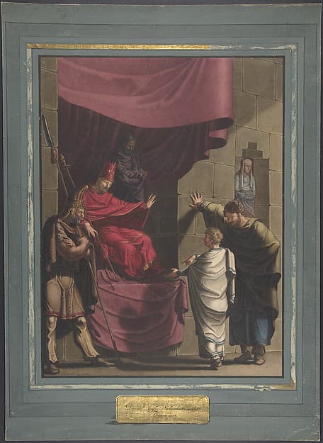 Daniel interprets Nebuchadnezzar's Dream, by Franz von Hauslab the Younger
