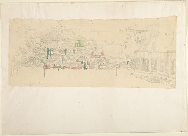 View of Town, by Franz von Hauslab the Younger